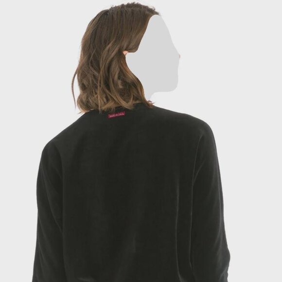 Hardtail velour slouchy drawstring sweatshirt - Picture 2 of 2